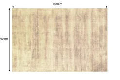Moderner Teppich SOFT TOUCH 230x160cm senfgelb gold Kurzflor Indoor-Teppich