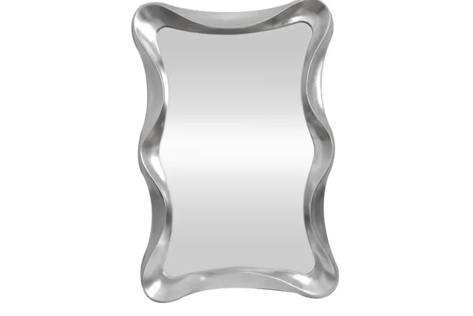 Moderner Wandspiegel ALICE 120cm silber variabel aufhängbar