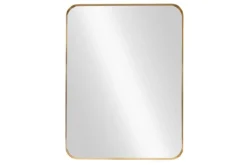 Moderner Wandspiegel AMSTERDAM 100cm gold Aluminium