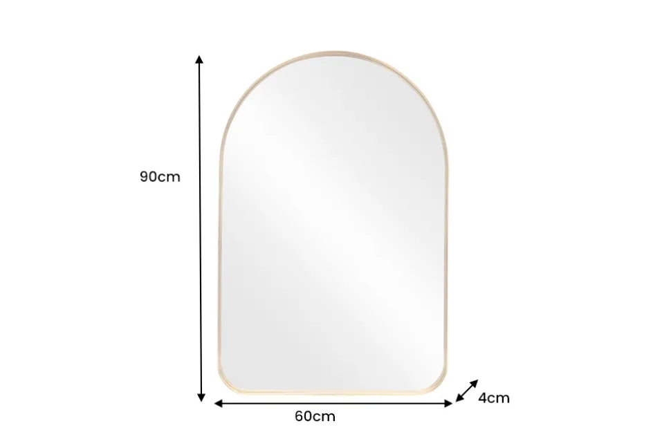 Moderner Wandspiegel ARCA 90cm gold Aluminium