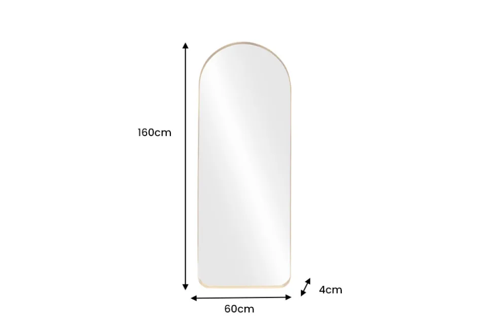 Moderner Wandspiegel ARCA 160cm gold Aluminium