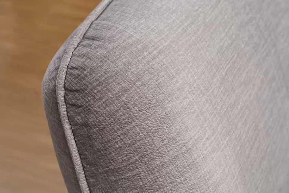 Modernes Big Sofa ROYAL 295cm grau Velours-Strickstoff Federkern XXL-Couch