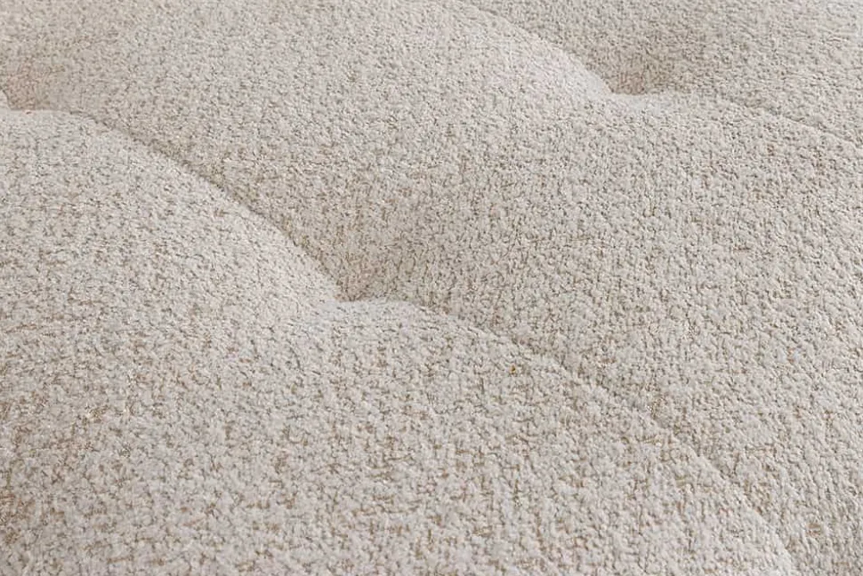 Modernes Big Sofa ROYAL 295cm champagner beige Bouclé Federkern XXL-Couch