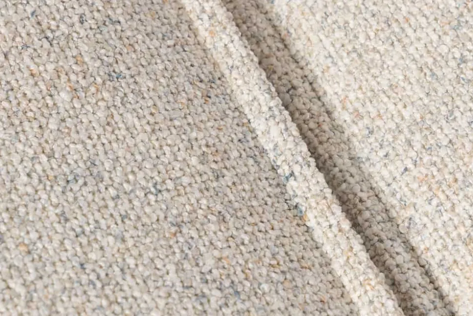 Modernes Ecksofa BOSSA NOVA 265cm beige Strukturstoff 3-Sitzer Couch L-Form