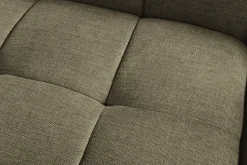 Modernes Ecksofa CITY 240cm grün Strukturstoff 3-Sitzer Couch inkl. Kissen