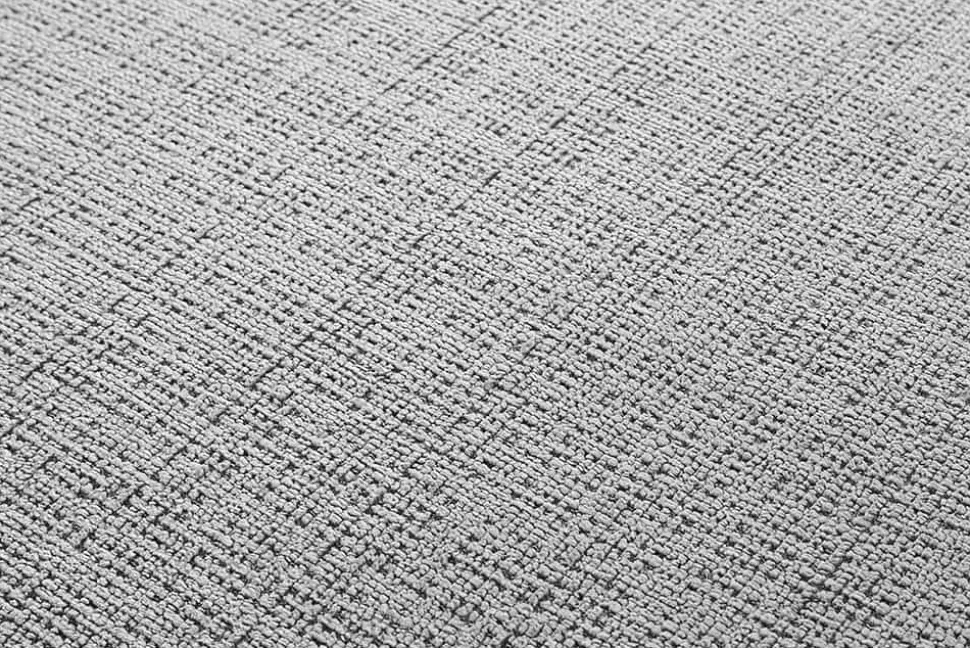 Modernes Ecksofa SIGNATUR 260cm grau Chenille Cremona beidseitig stellbar inkl. Kissen