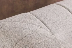 Modernes Ecksofa ZERO GRAVITY 240cm graphit beige Strukturstoff 3-Sitzer Couch