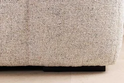 Modernes Ecksofa ZERO GRAVITY 240cm graphit beige Strukturstoff 3-Sitzer Couch