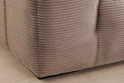 Modernes Ecksofa ZERO GRAVITY 240cm greige Cord 3-Sitzer Couch L-Form