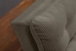 Modernes Schlafsofa COCOONING 190cm greige Cord 3-Sitzer Couch