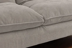 Modernes Schlafsofa COCOONING 190cm beige Chenillestoff 3-Sitzer Couch