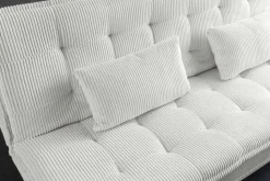 Modernes Schlafsofa JAZZ 190cm beige Cord 3-Sitzer Couch