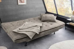 Modernes Schlafsofa JAZZ 190cm antik taupe Microfaser 3-Sitzer Couch