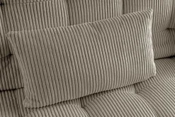 Modernes Schlafsofa JAZZ 190cm greige Cord 3-Sitzer Couch