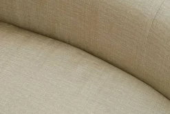 Modernes Sofa ATELIER 230cm beige Samt 3-Sitzer Couch inkl. Kissen