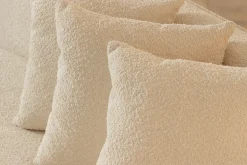 Modernes Sofa ATELIER L 330cm beige Bouclé XXL-Couch Nosagfederung inkl. Kissen