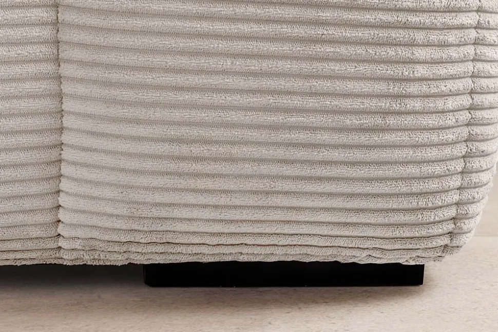 Modernes Sofa ZERO GRAVITY 240cm beige Cord 3-Sitzer Couch
