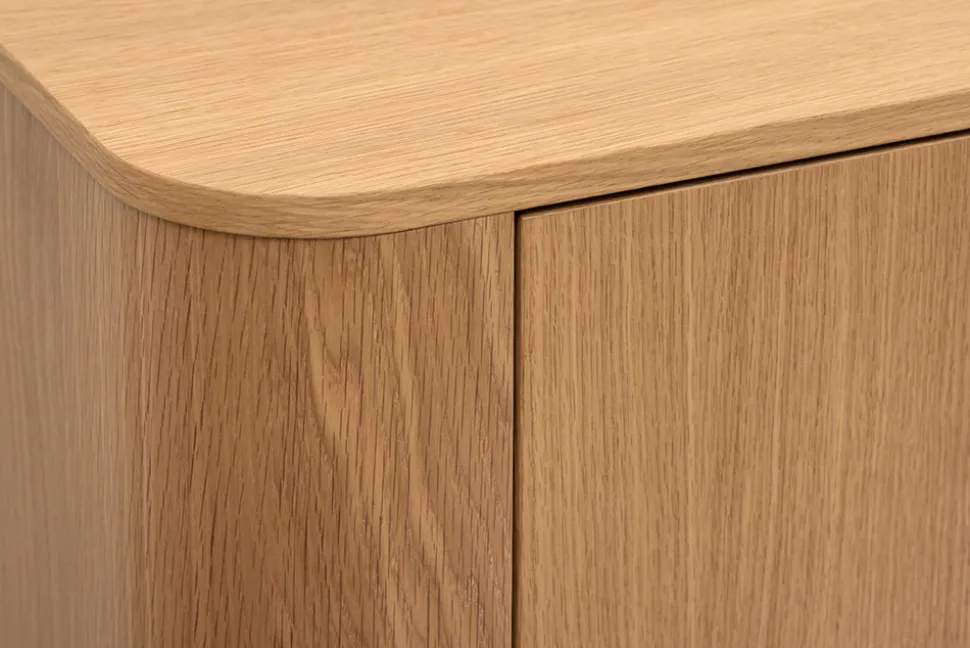 Modernes TV-Board VALHALLA WOOD 180cm natur Eichenholz Lowboard mit Stauraum