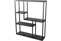 Modernes Wandregal SLIM LINE 90cm graphit Metall hängend