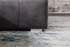 Modernes XXL Ecksofa CLAN 320cm anthrazit Samt Bigsofa inkl. Kissen