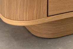Nordischer Couchtisch VALHALLA WOOD 100cm natur Eichenholz mit Schublade