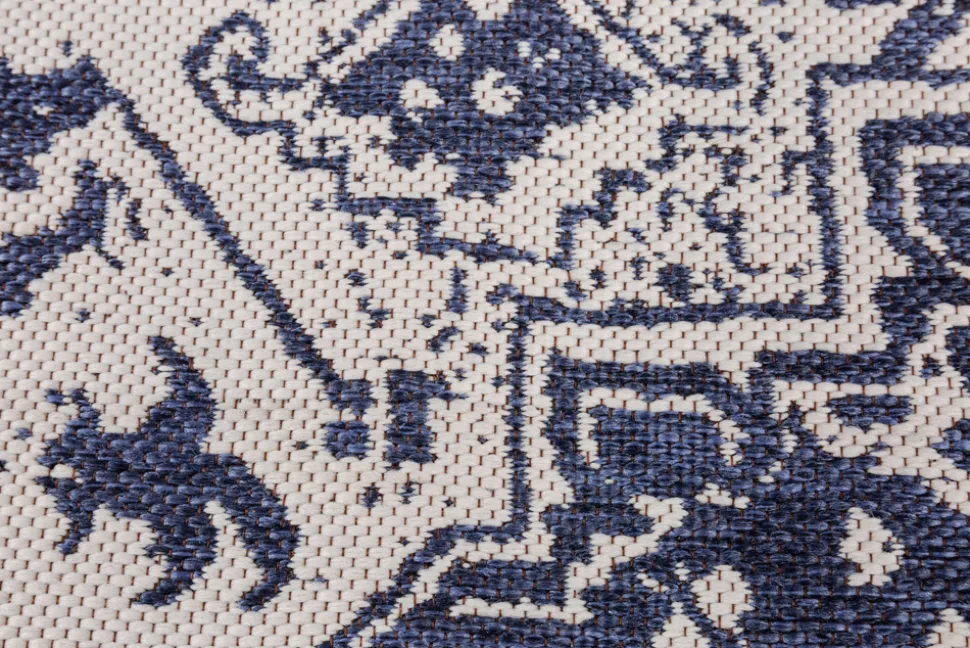 Orientalischer Teppich OLD MARRAKESCH 230x160cm beige blau Used Look