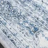 Orientalischer XXL Teppich OLD MARRAKESCH 350x240cm grau blau Flachgewebe