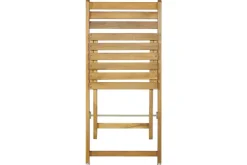 Outdoor Balkon Stuhl BALI natur honey Akazienholz klappbar wetterfest Gartenstuhl