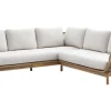 Outdoor Garten Sitzgruppe BALI ROPE 235cm beige natur Akazienholz Aluminium Kissen