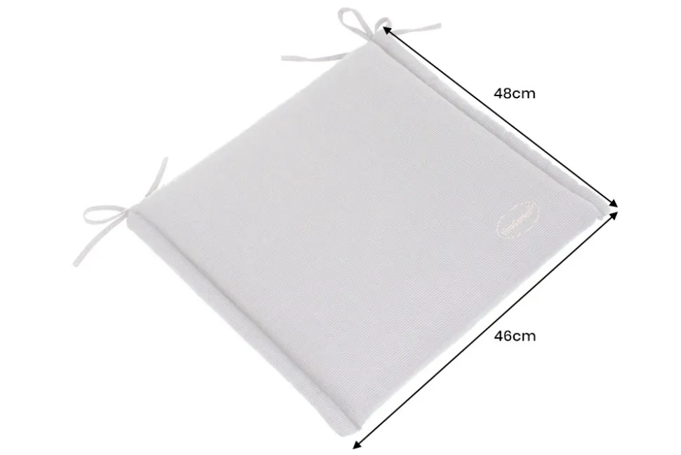 Outdoor Kissen ROG 46x48cm anthrazit Sitzkissen Polster-Auflage für Gartenstuhl