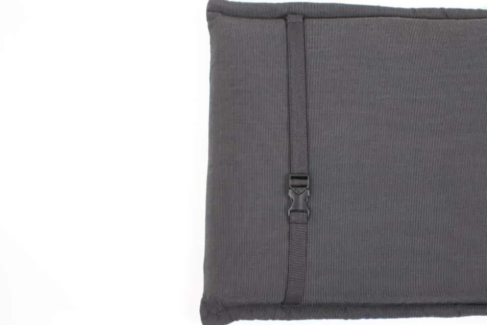 Outdoor Kissen ROG 46x97cm anthrazit Sitzkissen Polster-Auflage für Niedriglehner
