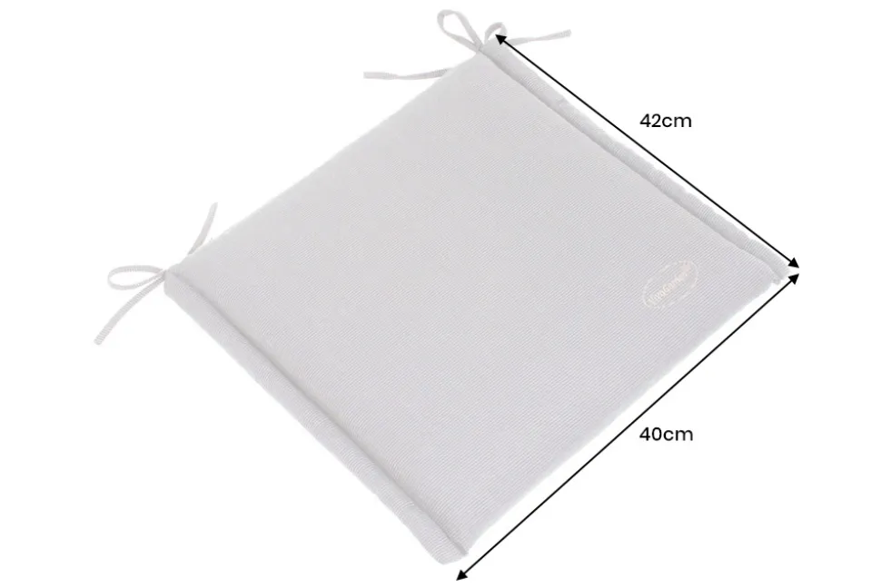 Outdoor Kissen ROG 40x42cm anthrazit Sitzkissen Polster-Auflage für Gartenstuhl