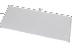 Outdoor Kissen ROG 45x110cm anthrazit Sitzkissen Polster-Auflage für 2-Sitzer Bank