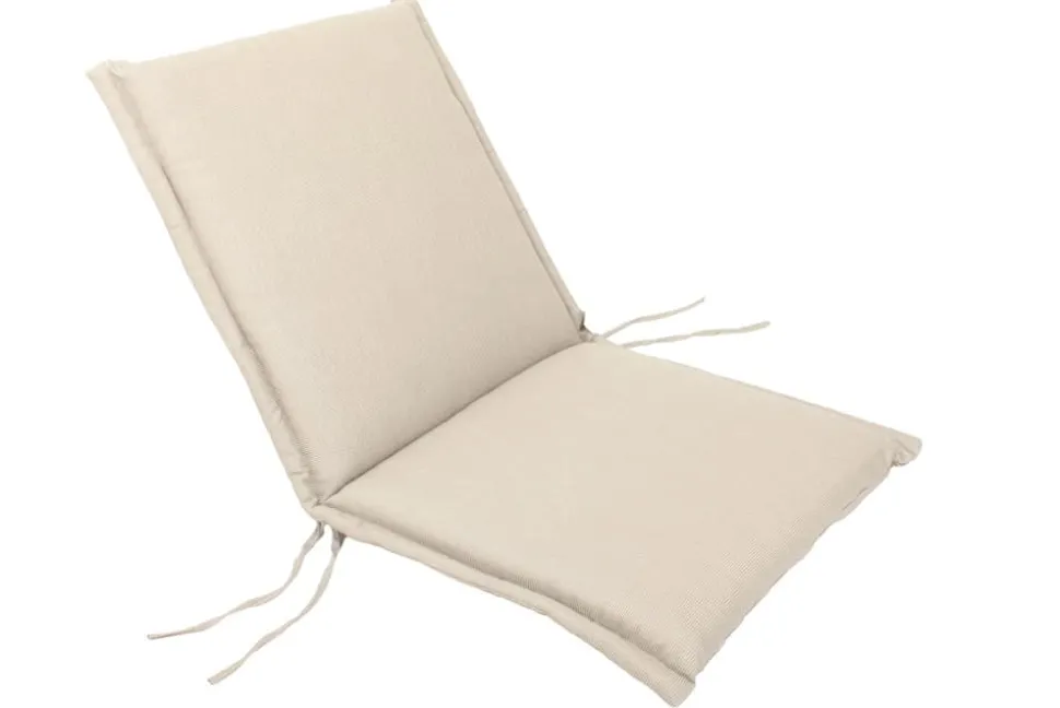 Outdoor Kissen ROG 46x97cm beige Sitzkissen Polster-Auflage für Niedriglehner