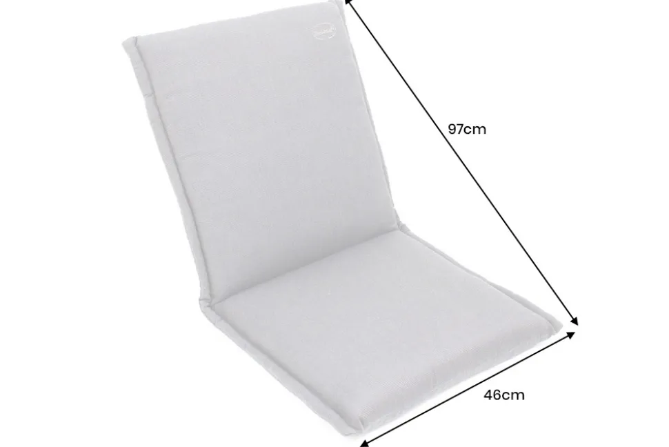 Outdoor Kissen ROG 46x97cm taupe Sitzkissen Polster-Auflage für Niedriglehner