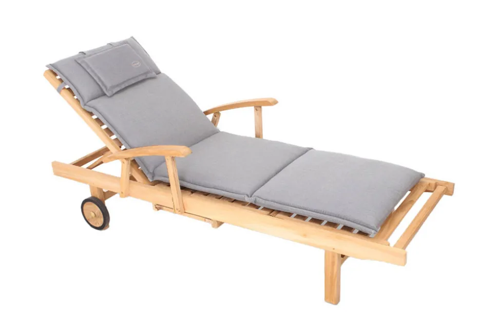 Outdoor Kissen ROG 58x196cm taupe Polster-Auflage für Gartenliege