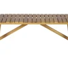 Outdoor Sitzbank BALI 110cm natur honey Akazienholz wetterfest Balkonbank