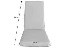 Outdoor Sitzkissen COMFORT LINE 50x122cm anthrazit für Hochlehner-Stuhl Polsterauflage
