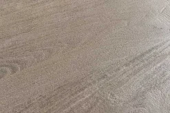 Ovaler Esstisch ART DECO 220cm smoke grau massives Mangoholz mit Säulenfuß