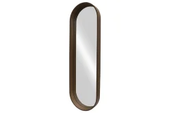 Ovaler Wandspiegel PORTRAIT 165cm braun in Walnussholz-Design