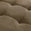 Retro Ecksofa STOCKHOLM 220cm taupe Cord Federkern 3-Sitzer