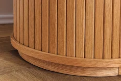 Retro Sideboard VALHALLA WOOD 180cm natur Eichenholz mit Schiebetüren