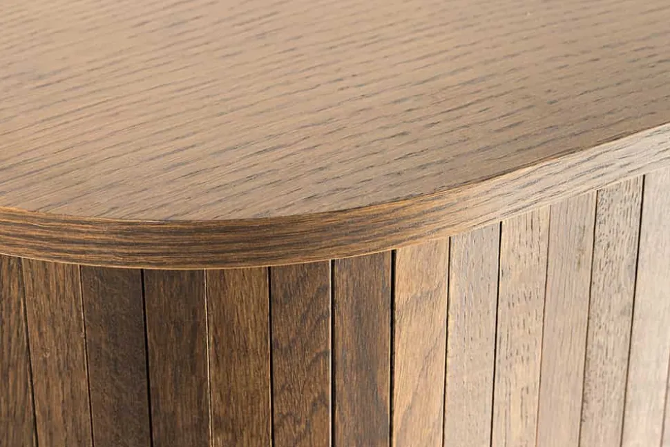 Retro Sideboard VALHALLA WOOD 160cm smoked Eichenholz Schiebetüren