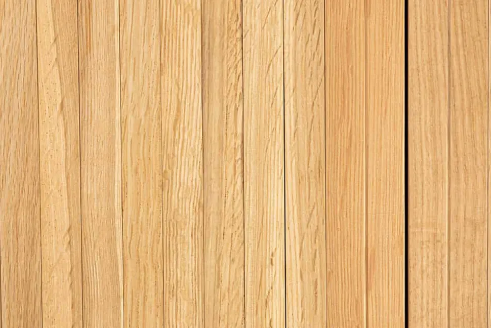 Retro Sideboard VALHALLA WOOD 160cm natur Eichenholz Schiebetüren