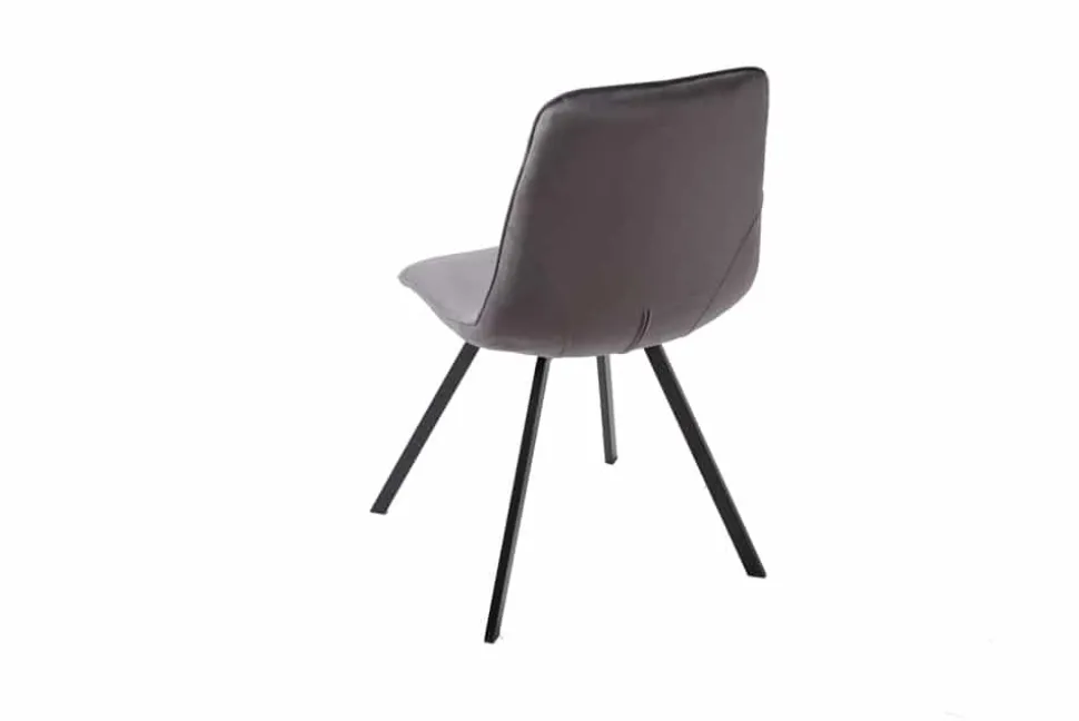 Retro Stuhl AMSTERDAM CHAIR dunkelgrau Samt Designklassiker