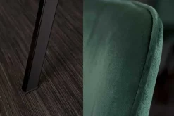 Retro Stuhl AMSTERDAM CHAIR smaragdgrün Samt Designklassiker