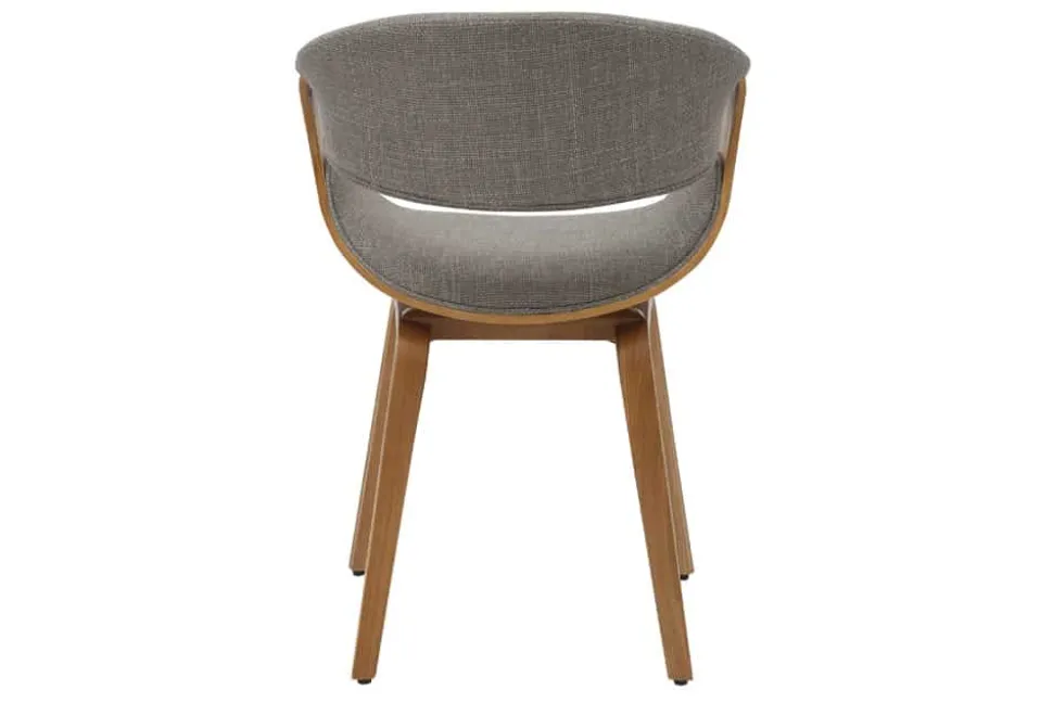 Retro Stuhl ORGANIC natur Eschenholz grau Strukturstoff