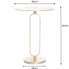 Runder Beistelltisch ELEGANCE 60cm gold Metall Aluminium handmade