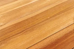 Runder Esstisch EMPIRE TEAK 140cm braun Teakholz Indoor Outdoor wetterfest