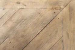 Runder Esstisch HAMPTONS 120cm hellbraun creme recycelte Pinie Massivholz